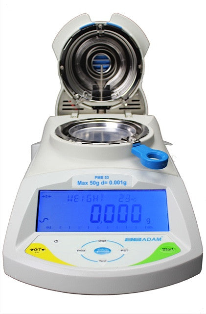 PMB 53 Wood Moisture Analyser - Lid up